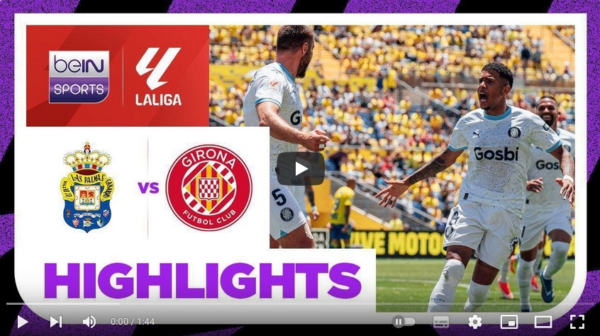 คลิปไฮไลท์  ลาส พัลมาส 0 - 2 คิโรน่า | 27.04.2024