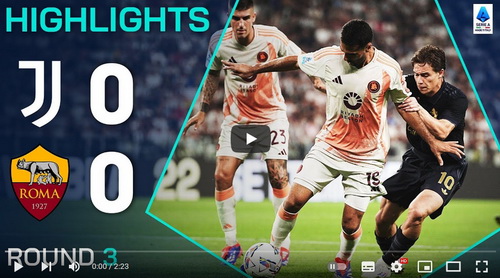 คลิปไฮไลท์  ยูเวนตุส 0 - 0 เอเอส โรม่า | 01.09.2024