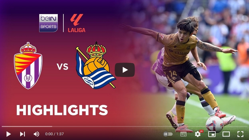 คลิปไฮไลท์  เรอัล บายาโดลิด 0 - 0 เรอัล โซเซียดาด | 21.09.2024