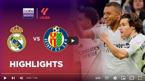 คลิปไฮไลท์  เรอัล มาดริด 2 - 0 เกตาเฟ่ | 01.12.2024