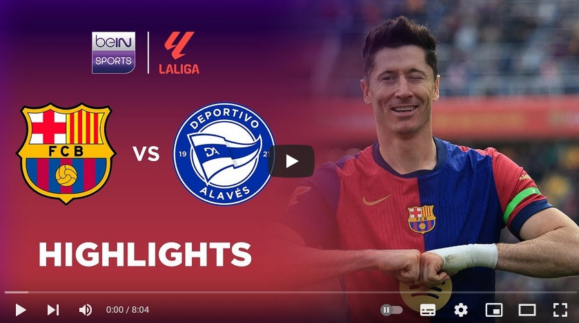 คลิปไฮไลท์  บาร์เซโลน่า 1 - 0 อลาเบส | 02.02.2025