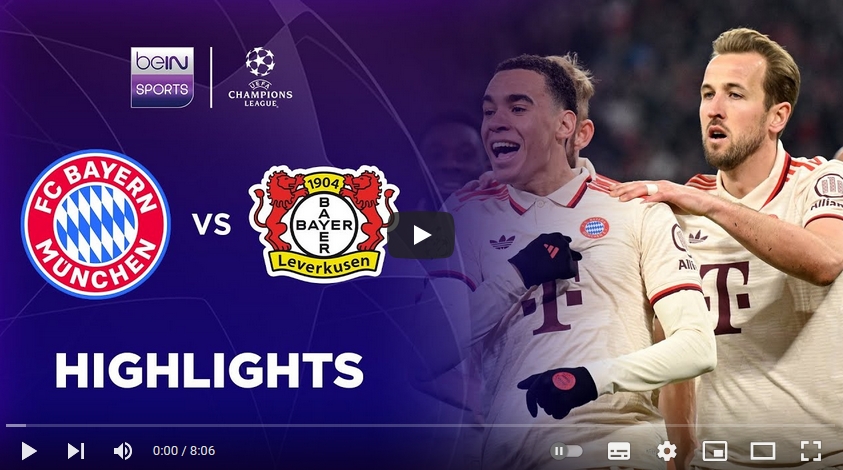 คลิปไฮไลท์  บาเยิร์น มิวนิค 3 - 0 ไบเออร์  เลเวอร์คูเซ่น | 05.03.2025