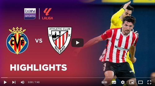 คลิปไฮไลท์  บียาร์เรอัล 0 - 0 แอธเลติก บิลเบา | 06.04.2025