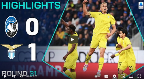 คลิปไฮไลท์  อตาลันต้า 0 - 1 ลาซิโอ | 06.04.2025
