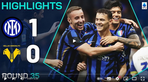คลิปไฮไลท์  อินเตอร์ มิลาน 1 - 0 เวโรน่า | 03.05.2025