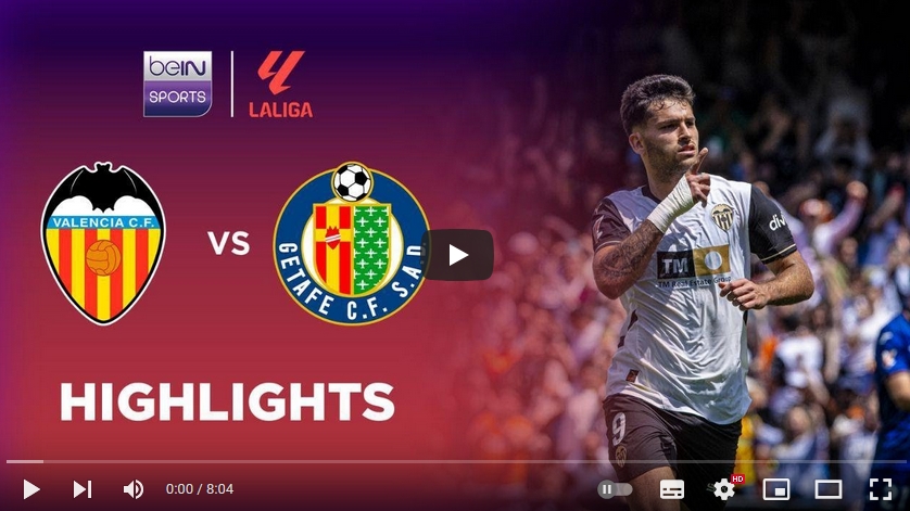 คลิปไฮไลท์  บาเลนเซีย 3 - 0 เกตาเฟ่ | 10.05.2025